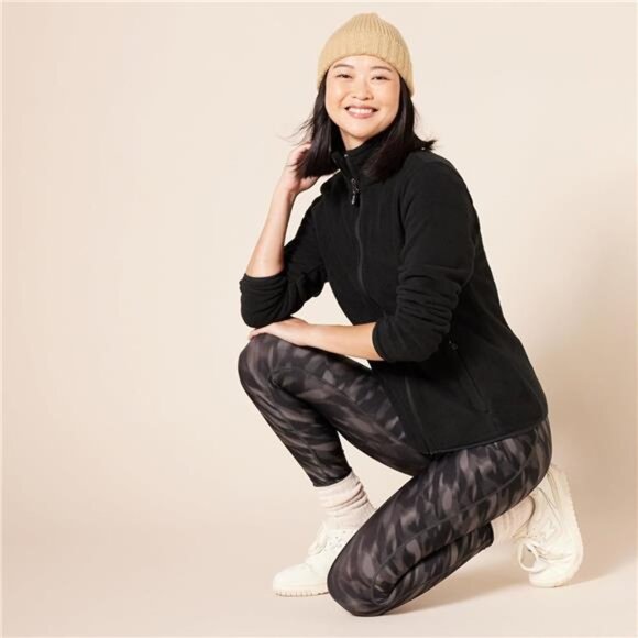 Womens Fleece Jacket Full Zip Polar Soft Cozy Long Sleeve Plus Size Outdoor - Picture 5 of 7